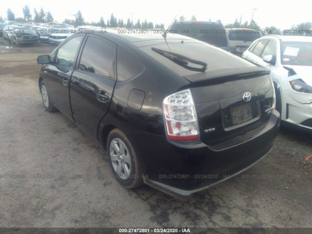 JTDKB20UX87696340 - 2008 TOYOTA PRIUS  Black photo 3