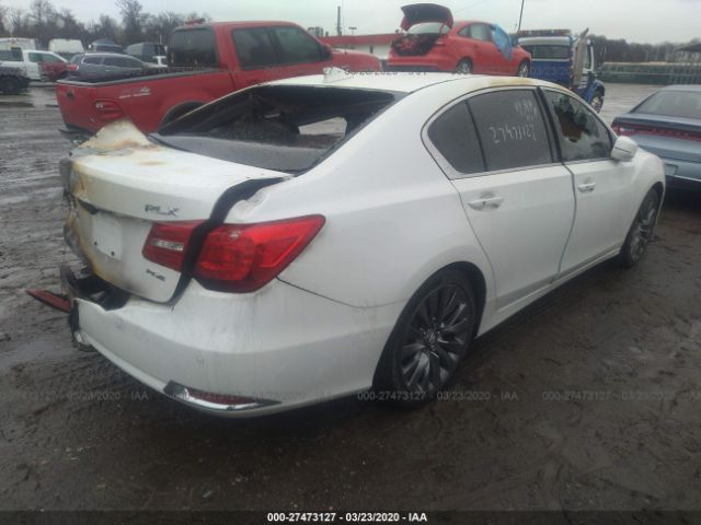 JH4KC1F92HC000893 - 2017 ACURA RLX ADVANCE White photo 4