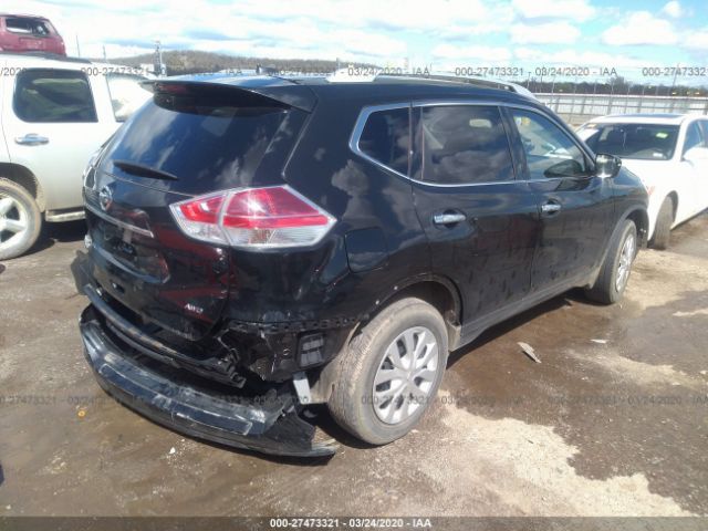 JN8AT2MV8GW141004 - 2016 NISSAN ROGUE S/SL/SV Black photo 4