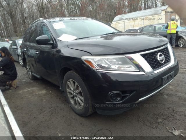 5N1AR2MM7EC707407 - 2014 NISSAN PATHFINDER S/SV/SL/PLATINUM Black photo 1