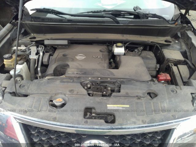 5N1AR2MM7EC707407 - 2014 NISSAN PATHFINDER S/SV/SL/PLATINUM Black photo 10