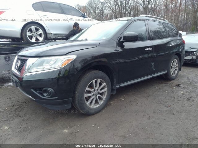 5N1AR2MM7EC707407 - 2014 NISSAN PATHFINDER S/SV/SL/PLATINUM Black photo 2