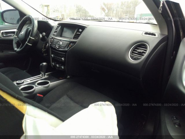 5N1AR2MM7EC707407 - 2014 NISSAN PATHFINDER S/SV/SL/PLATINUM Black photo 5