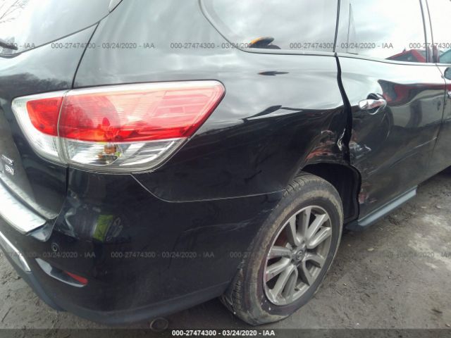 5N1AR2MM7EC707407 - 2014 NISSAN PATHFINDER S/SV/SL/PLATINUM Black photo 6