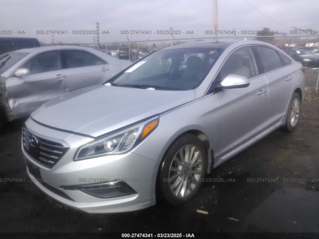 5NPE34AF2FH211722 - 2015 HYUNDAI SONATA SPORT/LIMITED Silver photo 2