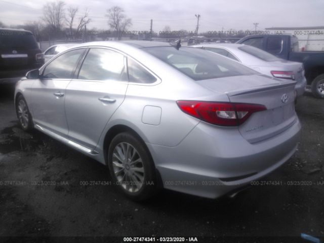 5NPE34AF2FH211722 - 2015 HYUNDAI SONATA SPORT/LIMITED Silver photo 3