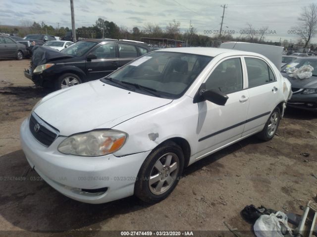 JTDBR32E770109347 - 2007 TOYOTA COROLLA CE/LE/S White photo 2