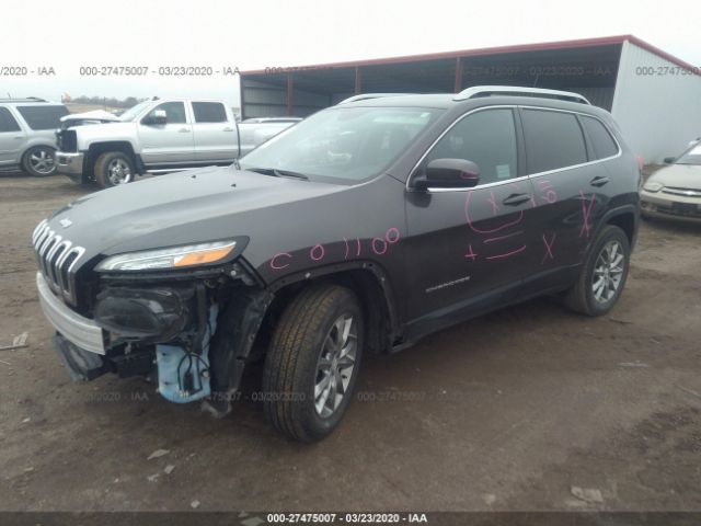 1C4PJMDB7JD501427 - 2018 JEEP CHEROKEE LIMITED Brown photo 2