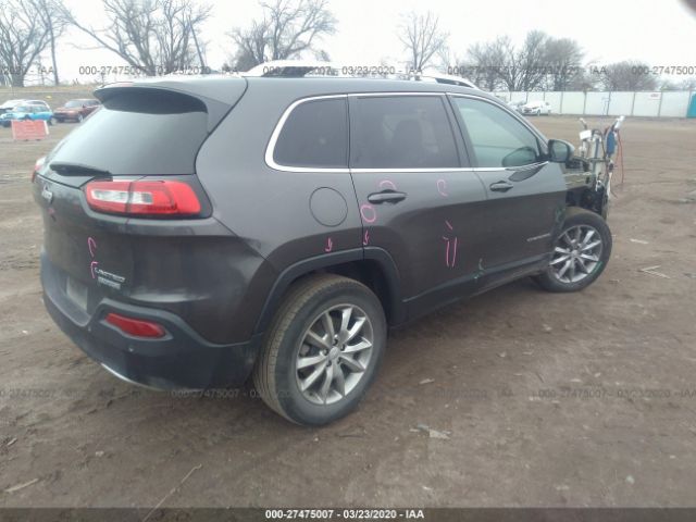 1C4PJMDB7JD501427 - 2018 JEEP CHEROKEE LIMITED Brown photo 4