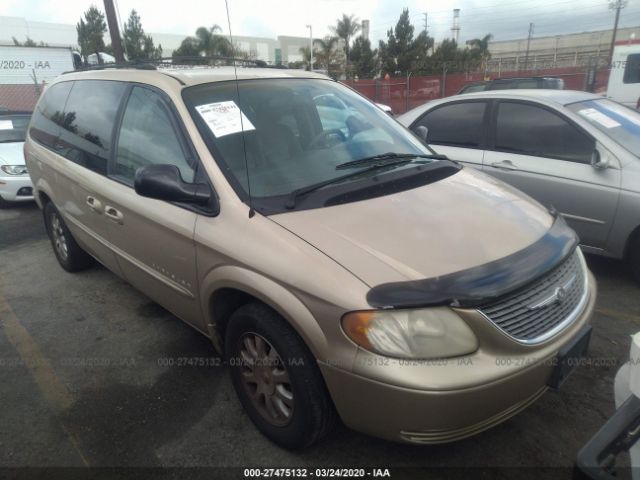 2C4GP74L01R324337 - 2001 CHRYSLER TOWN & COUNTRY EX Gold photo 1