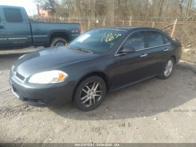 2G1WC5E33D1220222 - 2013 CHEVROLET IMPALA LTZ Gray photo 2