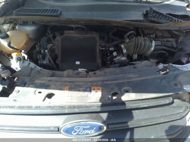 1FMCU0F79HUC00767 - 2017 FORD ESCAPE S Silver photo 10