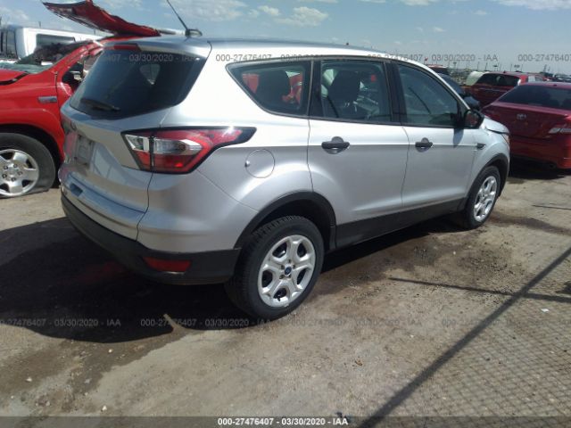 1FMCU0F79HUC00767 - 2017 FORD ESCAPE S Silver photo 4