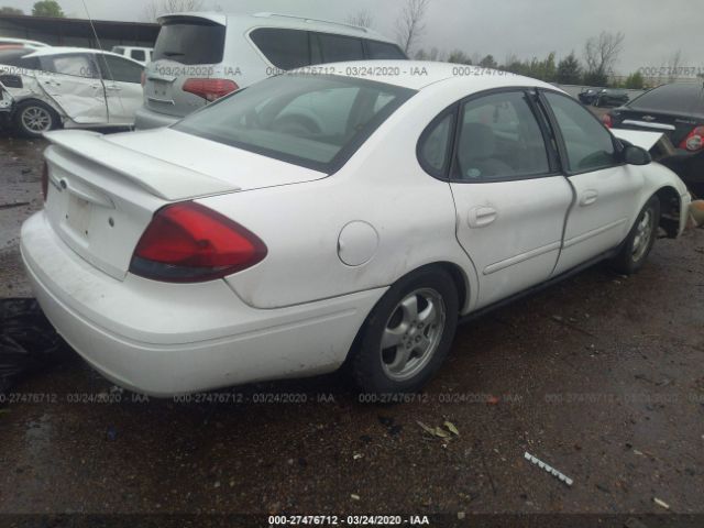 1FAFP55U04A177667 - 2004 FORD TAURUS SES White photo 4