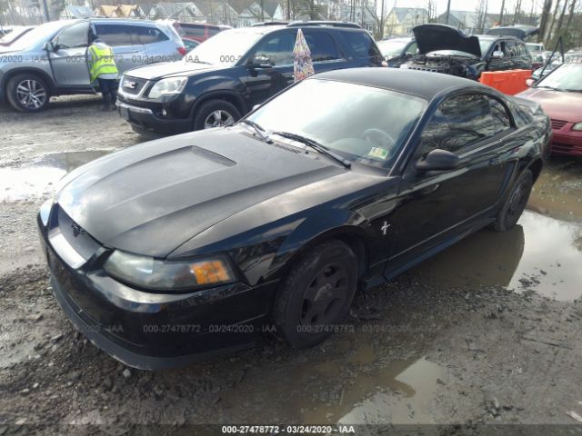 1FAFP40471F172742 - 2001 FORD MUSTANG  Black photo 2