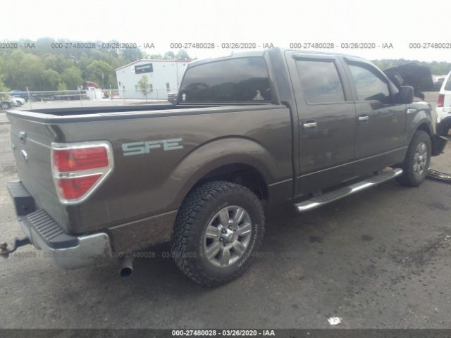 1FTRW128X9FA90041 - 2009 FORD F150 SUPERCREW Dark Brown photo 4