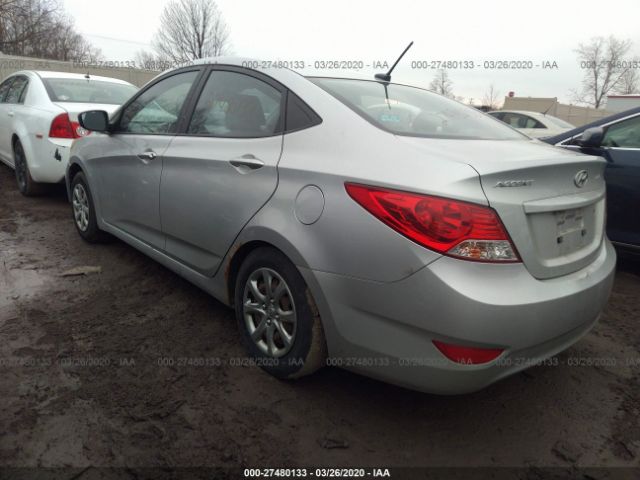 KMHCT4AE6DU317054 - 2013 HYUNDAI ACCENT GLS/GS Silver photo 3