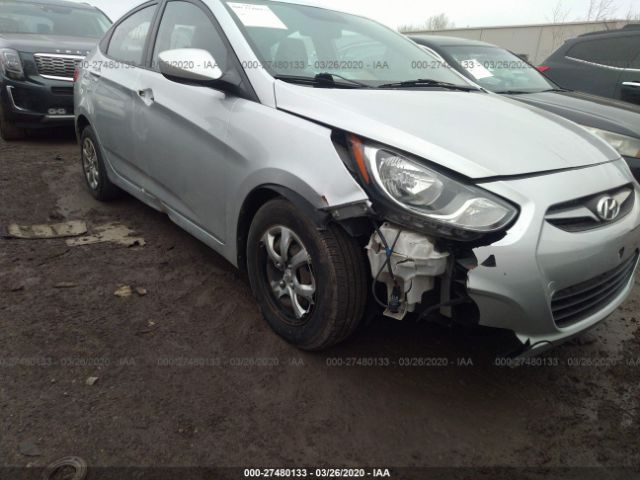 KMHCT4AE6DU317054 - 2013 HYUNDAI ACCENT GLS/GS Silver photo 6