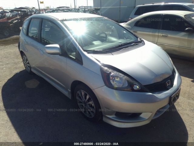 JHMGE8H58CC007133 - 2012 HONDA FIT SPORT Silver photo 1