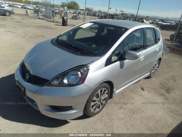 JHMGE8H58CC007133 - 2012 HONDA FIT SPORT Silver photo 2