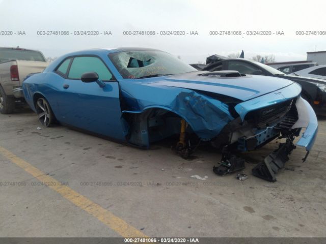 2C3CDZATXFH804684 - 2015 DODGE CHALLENGER SXT Blue photo 1