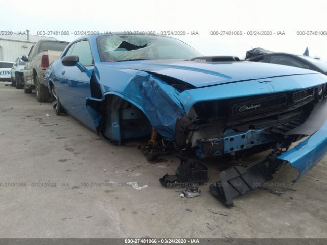 2C3CDZATXFH804684 - 2015 DODGE CHALLENGER SXT Blue photo 6