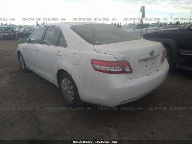 4T4BF3EK5AR023109 - 2010 TOYOTA CAMRY SE/LE/XLE White photo 3