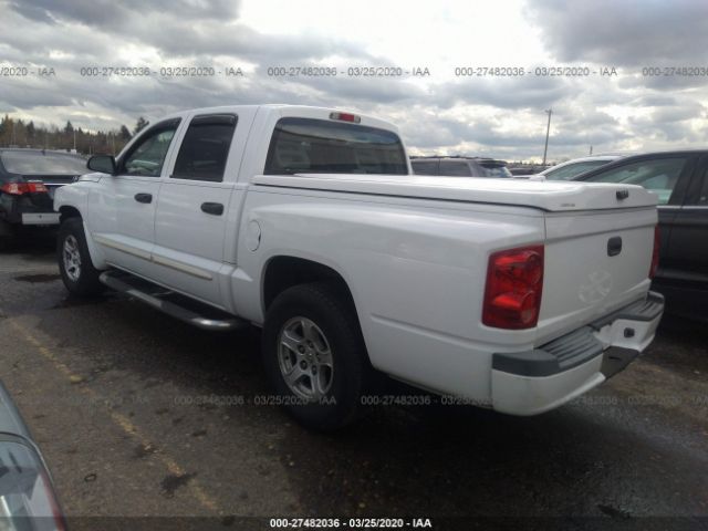 1D7HW48N85S318216 - 2005 DODGE DAKOTA QUAD SLT White photo 3