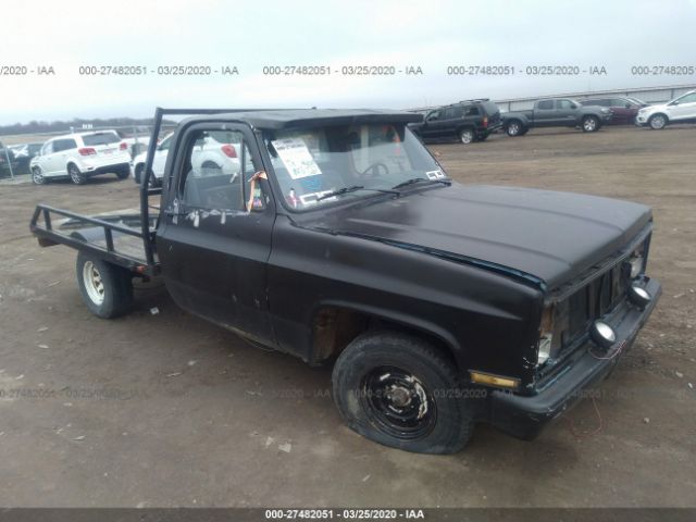 1GCDC14NXFJ127815 - 1985 CHEVROLET C10  Black photo 1