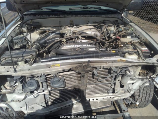 5TEGN92NX1Z737253 - 2001 TOYOTA TACOMA DOUBLE CAB PRERUNNER Silver photo 10