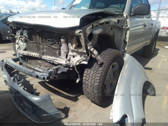 5TEGN92NX1Z737253 - 2001 TOYOTA TACOMA DOUBLE CAB PRERUNNER Silver photo 6