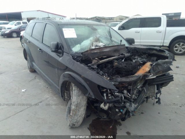 3C4PDCEG9JT380146 - 2018 DODGE JOURNEY GT Black photo 1