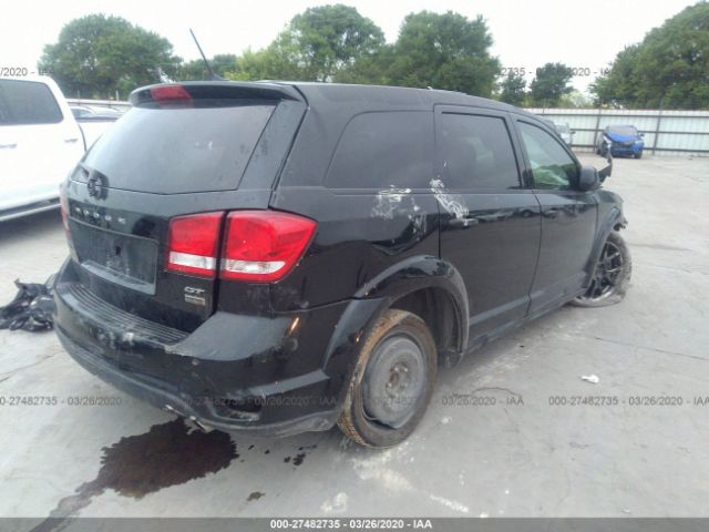 3C4PDCEG9JT380146 - 2018 DODGE JOURNEY GT Black photo 4