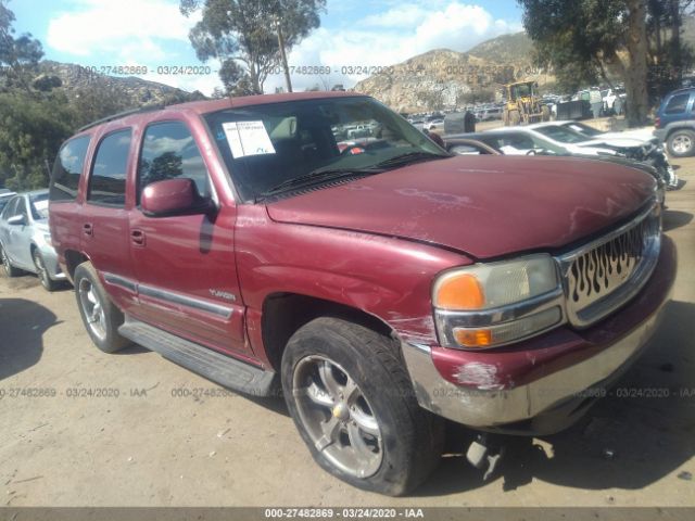 1GKEC13T24J113557 - 2004 GMC YUKON  Burgundy photo 1