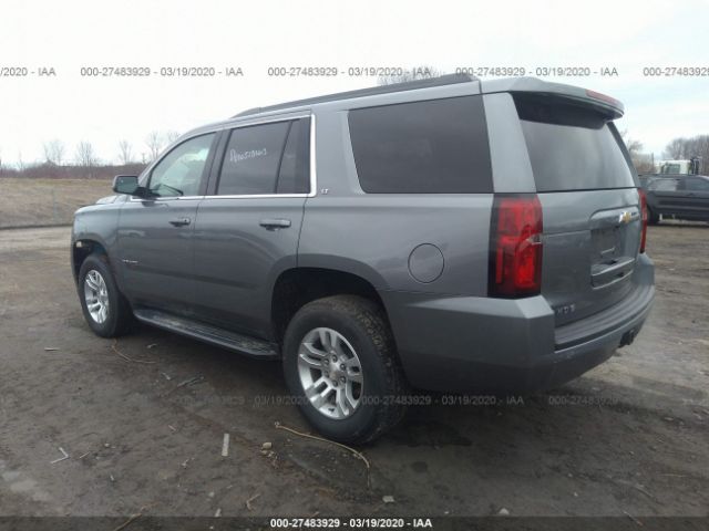 1GNSKBKC2KR406843 - 2019 CHEVROLET TAHOE K1500 LT Gray photo 3