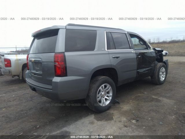 1GNSKBKC2KR406843 - 2019 CHEVROLET TAHOE K1500 LT Gray photo 4