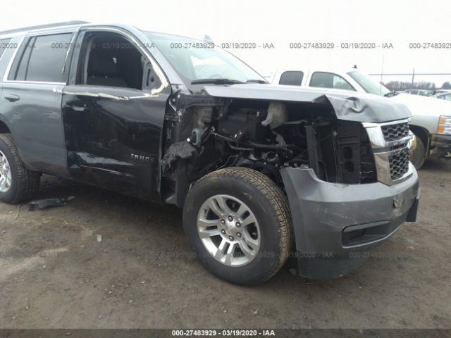 1GNSKBKC2KR406843 - 2019 CHEVROLET TAHOE K1500 LT Gray photo 6