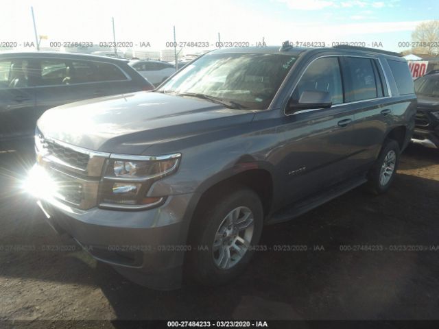 1GNSKBKC8KR364887 - 2019 CHEVROLET TAHOE K1500 LT Gray photo 2