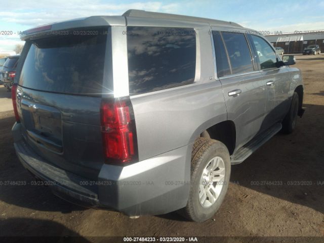 1GNSKBKC8KR364887 - 2019 CHEVROLET TAHOE K1500 LT Gray photo 4