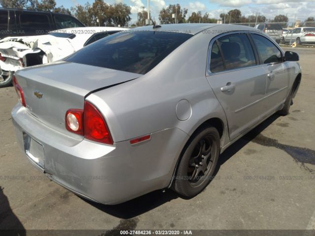 1G1ZH57B29F121961 - 2009 CHEVROLET MALIBU 1LT 银色 照片 4