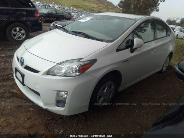 JTDKN3DU9A0131213 - 2010 TOYOTA PRIUS  White photo 2