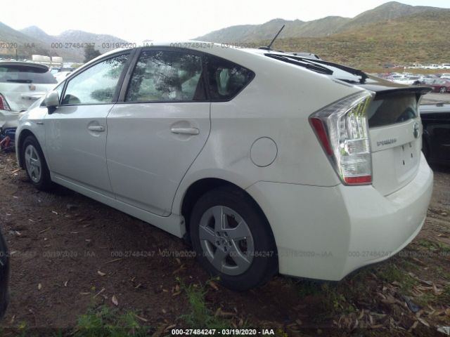 JTDKN3DU9A0131213 - 2010 TOYOTA PRIUS  White photo 3