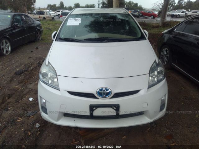 JTDKN3DU9A0131213 - 2010 TOYOTA PRIUS  White photo 6