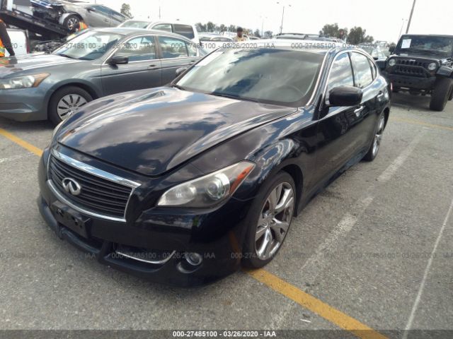 JN1BY1AP5BM321145 - 2011 INFINITI M37  Black photo 2