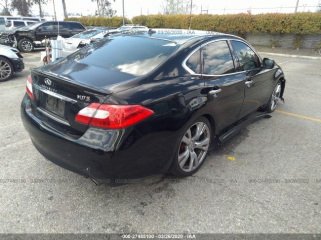 JN1BY1AP5BM321145 - 2011 INFINITI M37  Black photo 4