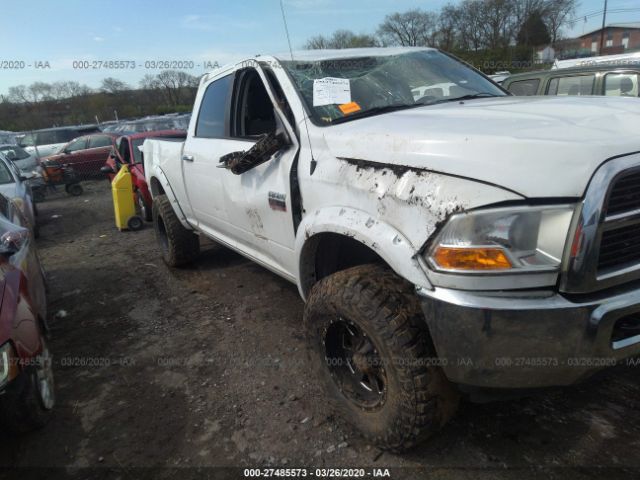 3C6UD5DL3CG105985 - 2012 DODGE RAM 2500 SLT White photo 1