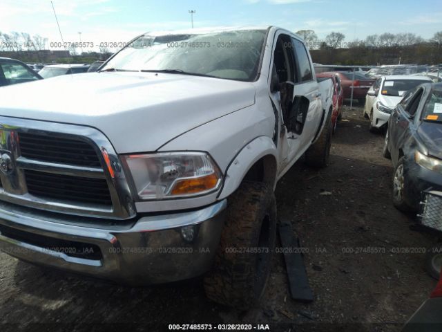 3C6UD5DL3CG105985 - 2012 DODGE RAM 2500 SLT White photo 2