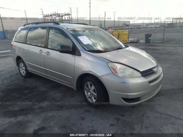 5TDZA23C24S090325 - 2004 TOYOTA SIENNA CE/LE Silver photo 1