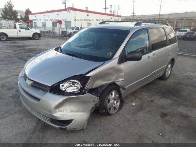 5TDZA23C24S090325 - 2004 TOYOTA SIENNA CE/LE Silver photo 2