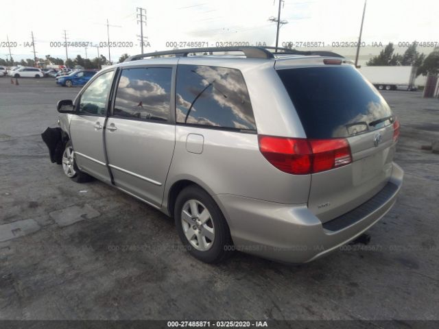 5TDZA23C24S090325 - 2004 TOYOTA SIENNA CE/LE Silver photo 3